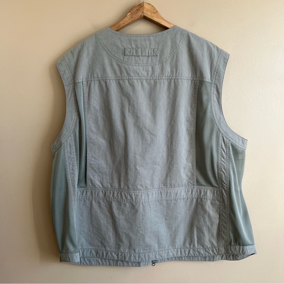 DULUTH TRADING CO Men’s Green Utility Vest in size 2XL Lined, Full Zip, Pockets - Picture 5 of 6